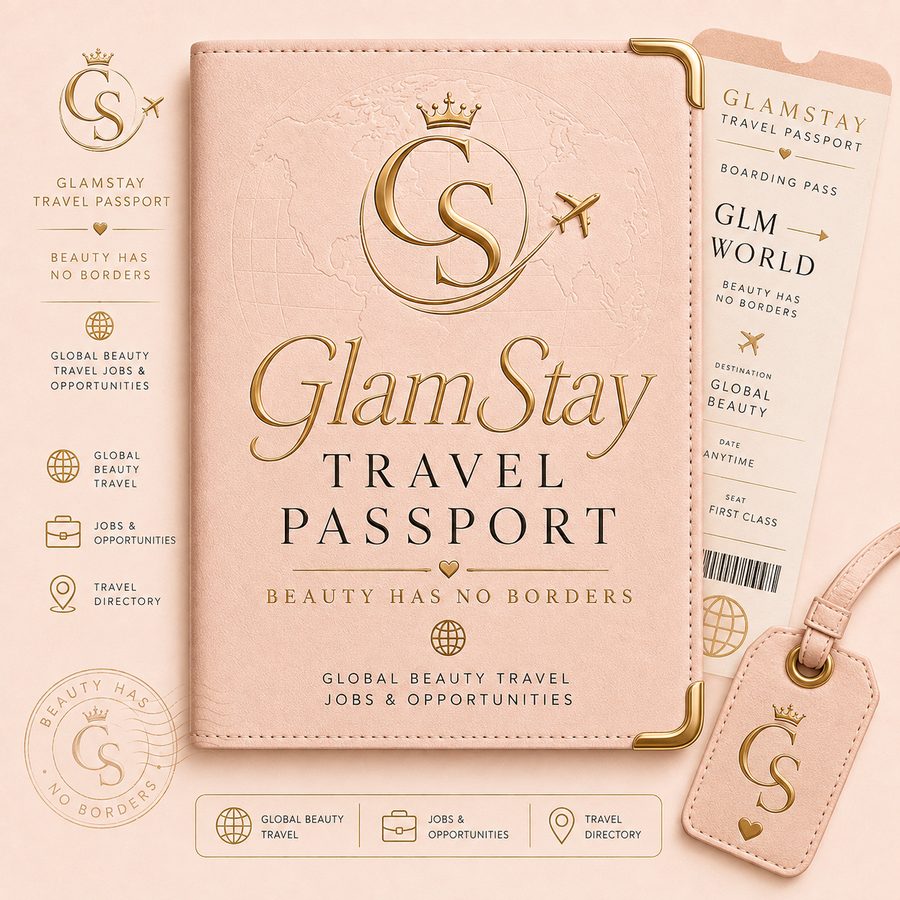 GlamStay Global travel passport